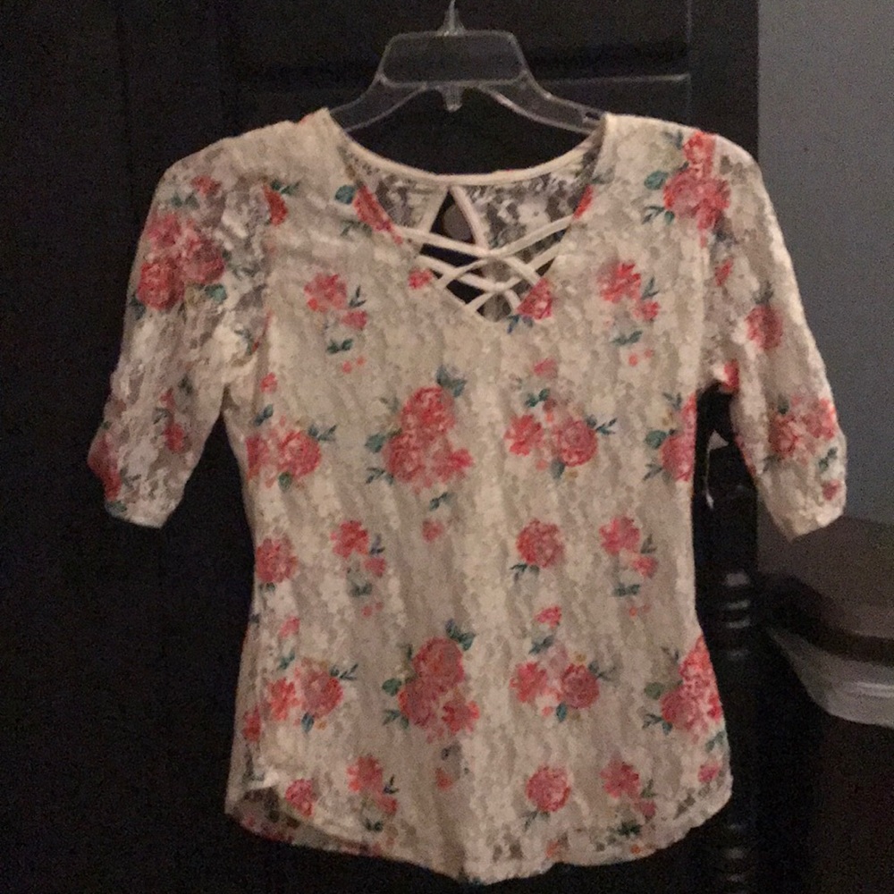 Beautiful lace dress shirt. Brand new